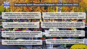 BEZPIECZNY DZIEŃ WSZYSTKICH ŚWIĘTYCH I DZIEŃ ZADUSZNY 2021