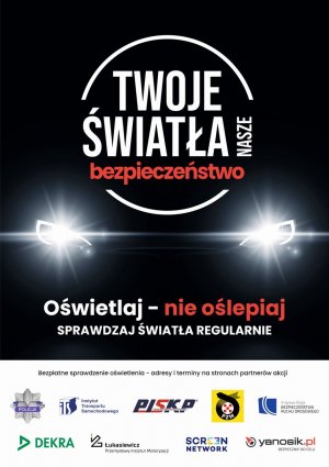 W akcji "Twoje światła - nasze bezpieczeństwo" możesz bezpłatnie skontrolować ustawienie świateł w swoim samochodzie