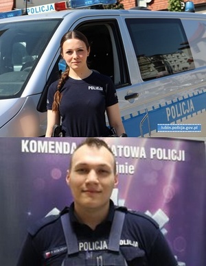 W trakcie wzywania pomocy kobieta straciła przytomność. Z pomocą szybko dotarli policjanci.