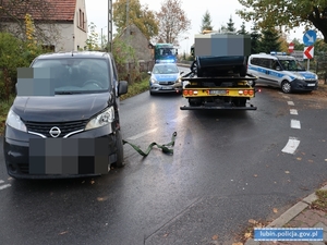 Kolizja drogowa w miejscowości Obora