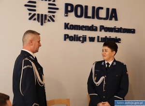 Wprowadzenie Zastępcy Komendanta Powiatowego Policji w Lubinie