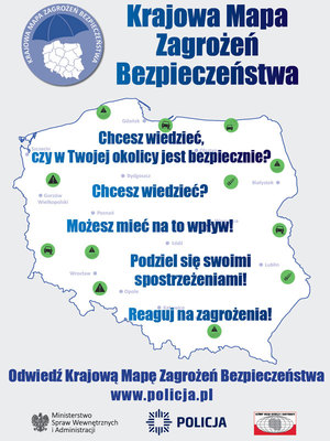 Krajowa Mapa Zagrożeń Bezpieczeństwa – podsumowanie jej funkcjonowania w powiecie lubińskim w miesiącu wrześniu 2023 roku.