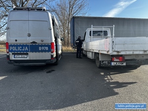 Mobilna stacja diagnostyczna – wspólne działania policjantów z Lubina i Złotoryi