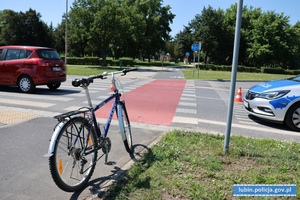 Ścieżka rowerowa na której doszło do potrącenia