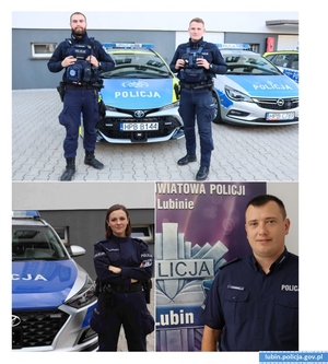 Policjanci z Komisariatu Policji w Ścinawie