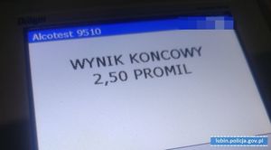 Nietrzeźwy kierowca w rękach policjantów. Miał w swoim organizmie 2,5 promila alkoholu