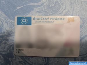 Zatrzymany z fałszywym, czeskim prawem jazdy