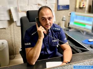 Dyżurny wspólnie z funkcjonariuszami lubińskiej Policji zapobiegli tragedii