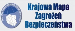 Logo z napisem Krajowa Mapa Zagrożeń Bezpieczeństwa