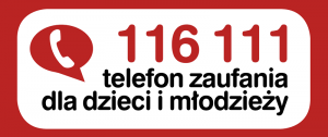 Zdjęcie ilustracyjne z napisem telefon zaufania 116111 dla dzieci i młodzieży