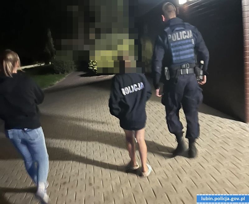 Lubińscy policjanci pomogli dziewięcioletniej dziewczynce odnaleźć mamę