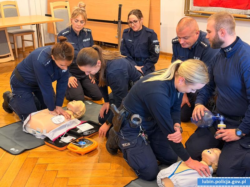 Szkolenie z pierwszej pomocy dla policjantów w Lubinie