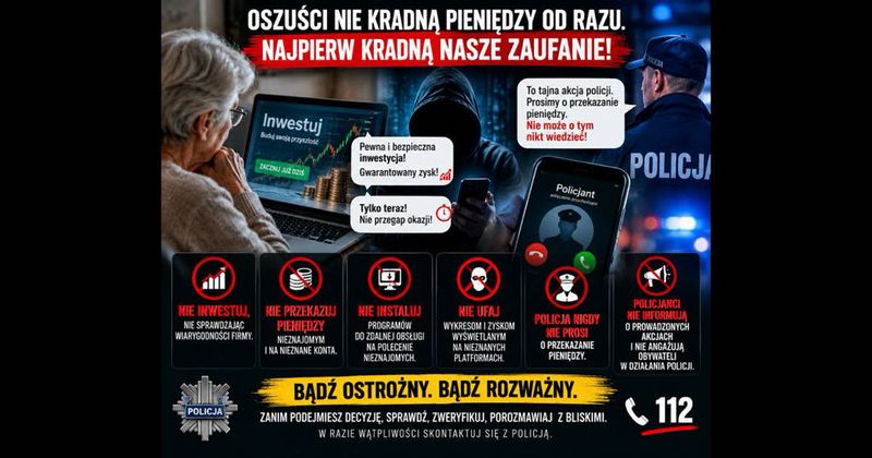 Mieszkańcy Lubina stracili ponad 300 tysięcy złotych w wyniku oszustw