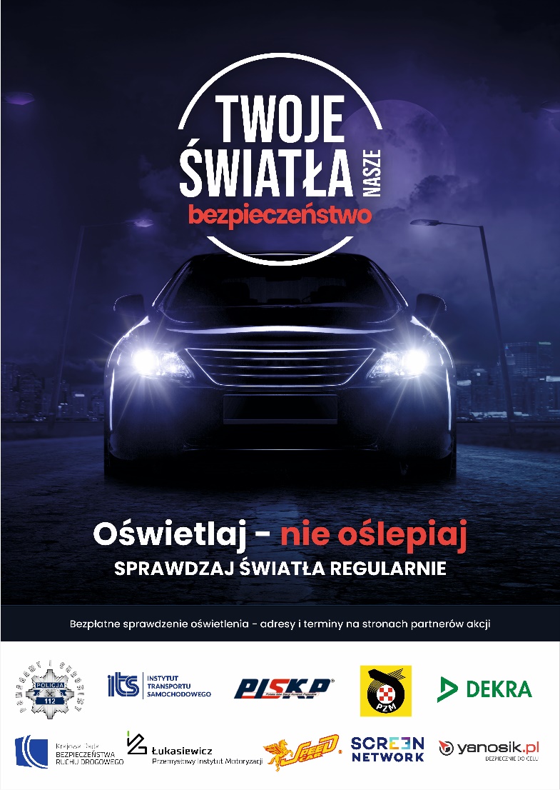 Bezpłatne sprawdzanie świateł w pojazdach w powiecie lubińskim